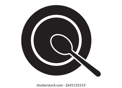 Tableware thin line icon set of fork, knife, spoon. Logotype menu. Cutlery and crockery sign. Flat style eating utensils symbol collection. Cutlery icon. restaurant business concept eps 10