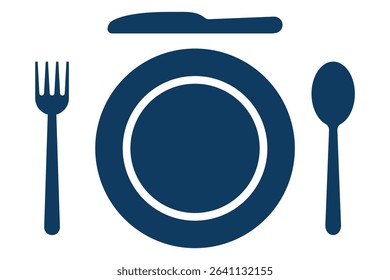 Tableware thin line icon set of fork, knife, spoon. Logotype menu. Cutlery and crockery sign. Flat style eating utensils symbol collection. Cutlery icon. restaurant business concept eps 10