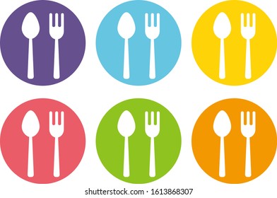 Tableware vector illustration . Knife, fork, spoon