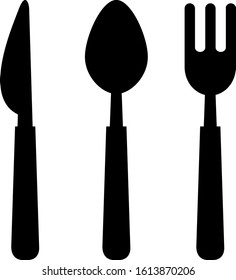 Tableware vector illustration . Knife, fork, spoon