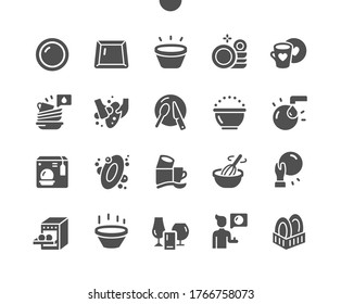 Tableware Well-crafted Pixel Perfect Vector Solid Icons 30 2x Grid for Web Graphics and Apps. Simple Minimal Pictogram