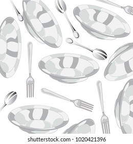 Tablewears pattern on white