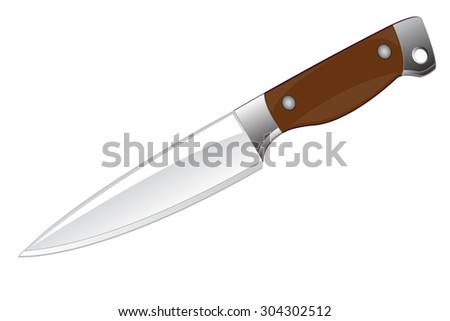 Tablewears spoon and knife on white background is isolated