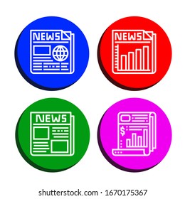tabloid simple icons set. Contains such icons as Newspaper, can be used for web, mobile and logo