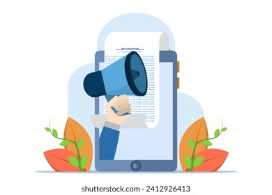 Tabloids with headlines. Reporting, journalism design element. Mass media, press releases. Newspaper publishing, daily news, propaganda ideas. Isolated vector metaphor concept illustration.