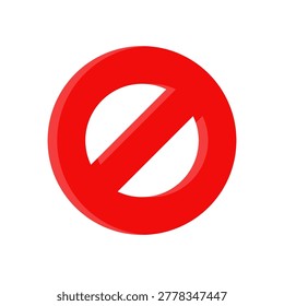 taboo simple flat icon illustration