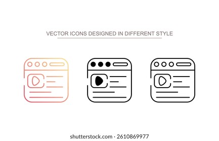 Tabs icon design with white background stock illustration