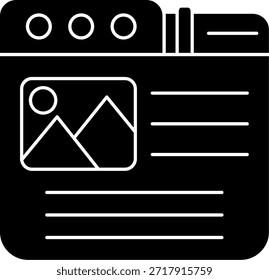 Tabs Linie, Vektordesign des Symbols
