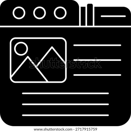 Tabs Line vector Icon Design