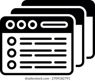 Registerkarten Neu Kreativ Symbol Design Vektor