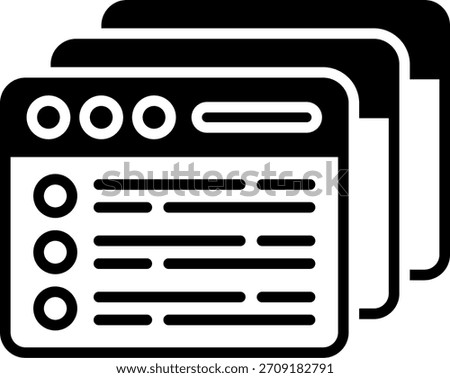 Tabs New Creative Icon Design Vector