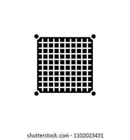 Tabulated data black icon concept. Tabulated data flat  vector symbol, sign, illustration.