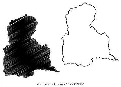 Tachira State (Bolivarian Republic of Venezuela, States, Federal Dependencies and Capital District) map vector illustration, scribble sketch Tachira map