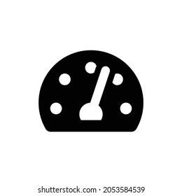 tachometer alt Icon. Flat style design isolated on white background. Vector illustration