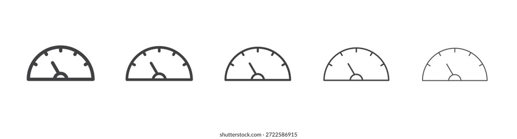 Diseño del icono del tacómetro, logotipo, App, interfaz de usuario. Ilustración vectorial, EPS