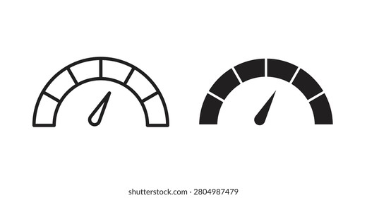 Tachometer icon for templates, web design and infographics. EPS10