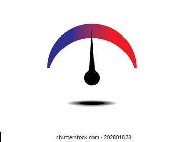 Tachometer Icon. Vector