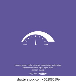 tachometer icon vector