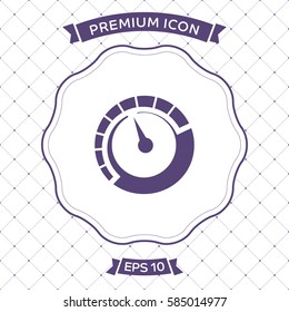 Tachometer icon vector