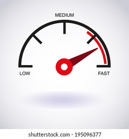 Tachometer icon. Vector EPS10