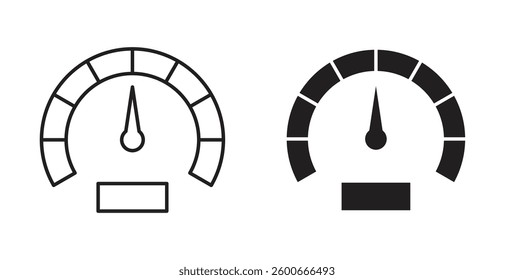 Tachometer icons graphics set vectors