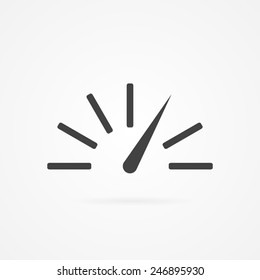 Tachometer sign icon. Car speedometer performance.