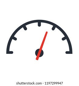 The tachometer, speedometer and indicator icon