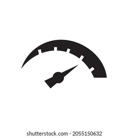The tachometer, speedometer and indicator icon. Speed sign logo. Vector