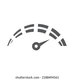 The tachometer, speedometer and indicator icon. Speed sign logo. Vector