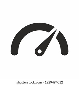 The Tachometer, Speedometer, Indicator And Performance Icon. Fast Speed Sign Logo. Vector