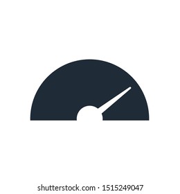 The tachometer, speedometer, indicator and performance icon. Fast speed sign.