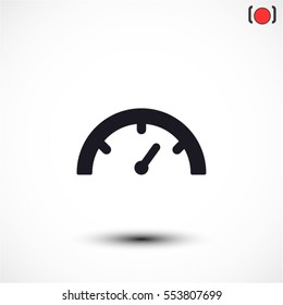 tachometer  Vector icon 10 EPS