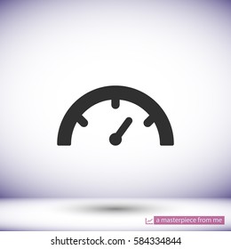 tachometer  Vector icon 10 EPS
