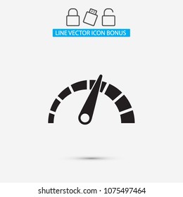 tachometer Vector icon