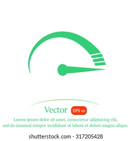 Tachometer vector icon.