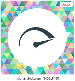 Tachometer vector icon.