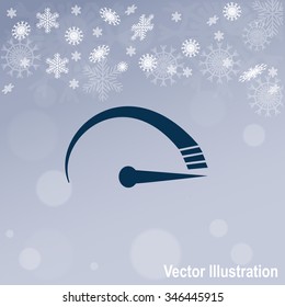 Tachometer vector icon.