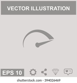 Tachometer vector icon.