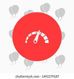 tachometer Vector icon . Lorem Ipsum Illustration design