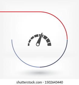 tachometer Vector icon . Lorem Ipsum Illustration design