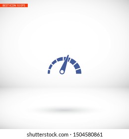 tachometer Vector icon . Lorem Ipsum Illustration design
