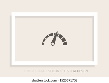tachometer Vector icon . Lorem Ipsum Illustration design