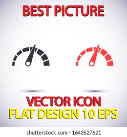 tachometer Vector icon . Lorem Ipsum Illustration design