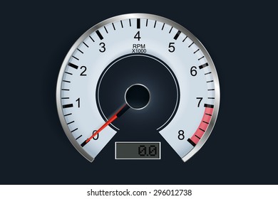 Tachometer. Vector Illustration