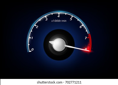 Tachometer. Vector Illustration.