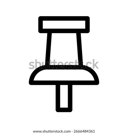 Tack Icon Vector Symbol Design Illustration