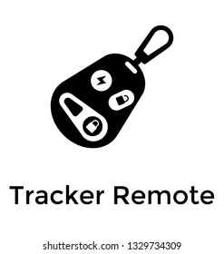 Tacker remote glyph icon vector 