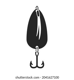 Tackle bait vector icon.Black vector icon isolated on white background tackle bait.