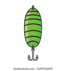 Tackle bait vector icon.Color vector icon isolated on white background tackle bait.