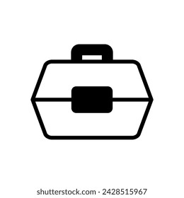 tackle box icon symbol vector template collection